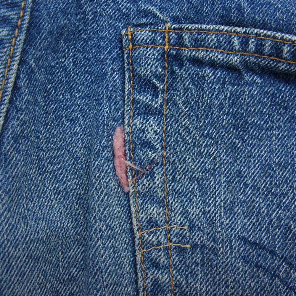 WAREHOUSE ウエアハウス Lot1105 2ND-HAND USED WASH 加工 ストレート デニム パンツ インディゴブルー系 31【中古】