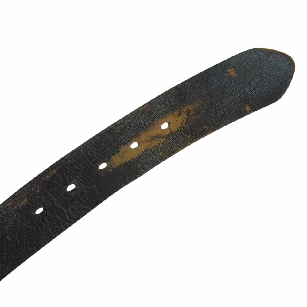 The REAL McCOY'S ザリアルマッコイズ BUCO MOTORCYCLE GARISON BELT SINGLE PIN ブコ ギャリソン ベルト ブラウン系 32【中古】