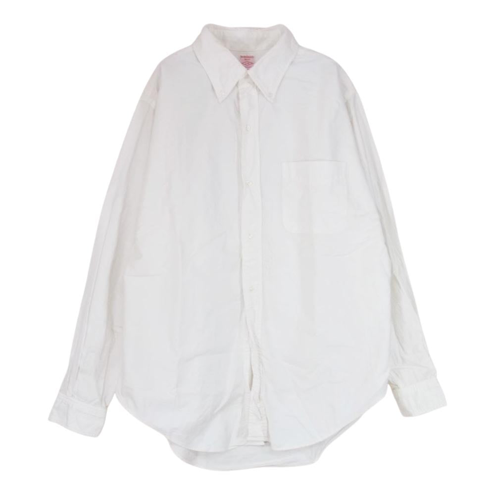 The REAL McCOY'S ザリアルマッコイズ JOE McCOY ジョーマッコイ 長袖 オックスフォード ボタンダウン シャツ ホワイト系 16-16 1/2【中古】