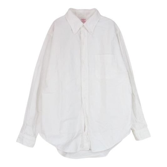 The REAL McCOY'S ザリアルマッコイズ JOE McCOY ジョーマッコイ 長袖 オックスフォード ボタンダウン シャツ ホワイト系 16-16 1/2【中古】