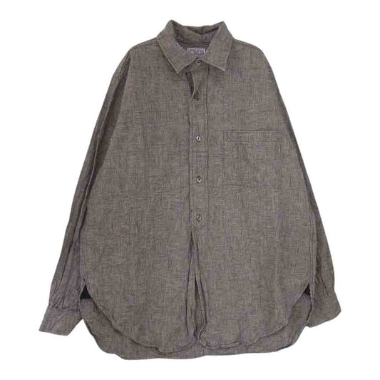 The REAL McCOY'S ザリアルマッコイズ MS22105 JOE McCOY ジョーマッコイ 8HU GLENNCHECK WORKSHIRT グレンチェックワークシャツ チンストラップ 長袖 シャツ ダークグレー系 16【中古】