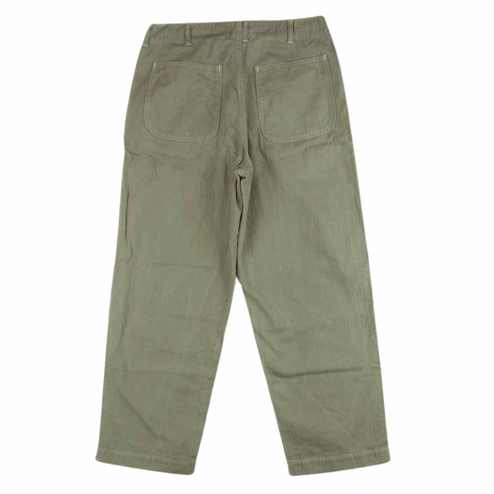WAREHOUSE ウエアハウス Lot 1213 MILITARY HERRINGBONE UTILITY PANTS ユーティリティ パンツ コットン ヘリンボーン ツイル ミリタリー グレイッシュカーキ系 33【中古】