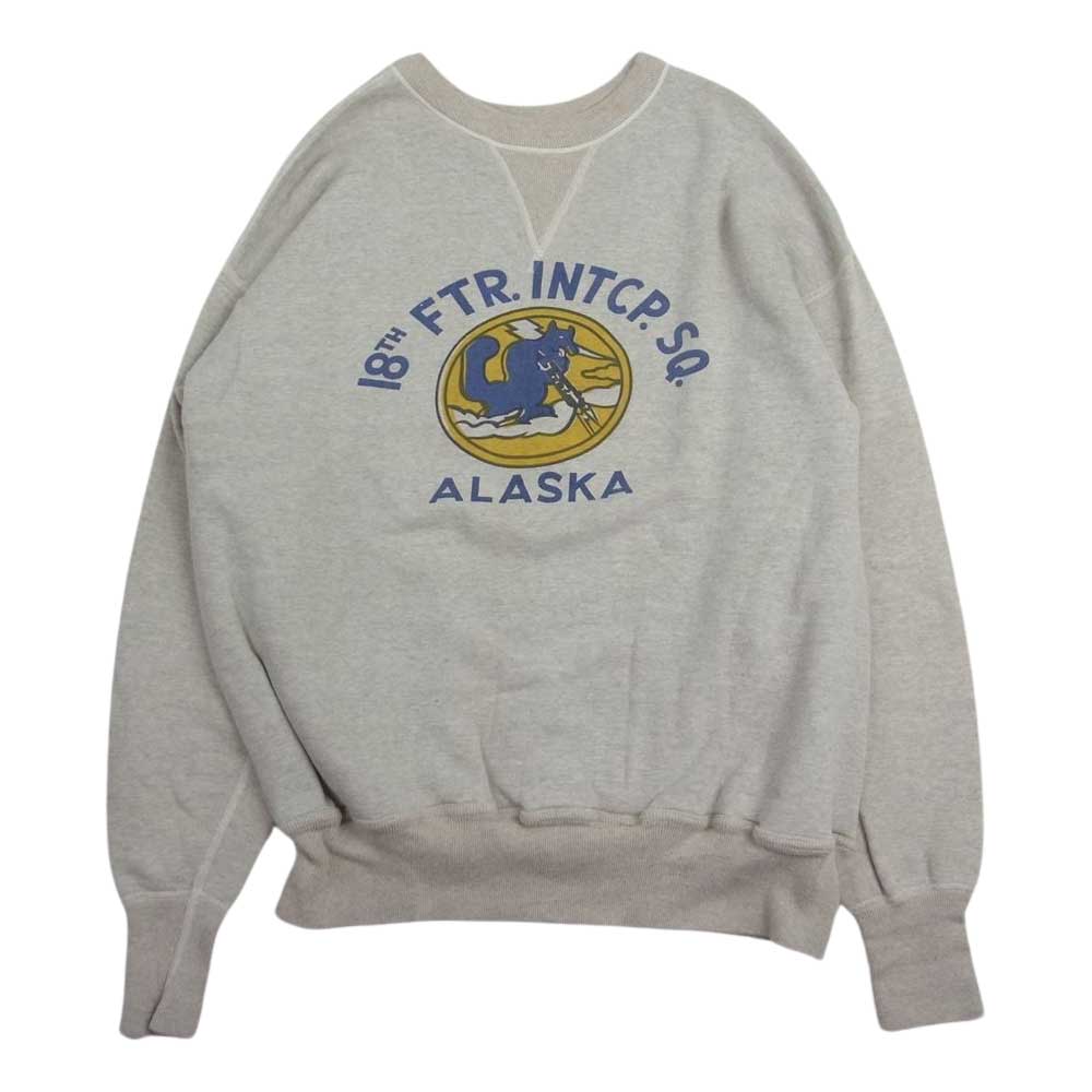 WAREHOUSE ウエアハウス 22AW Lot401 ALASKA 両V セットインプリント スウェット ライトブラウン系 42【中古】
