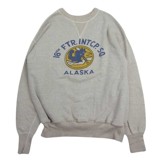 WAREHOUSE ウエアハウス 22AW Lot401 ALASKA 両V セットインプリント スウェット ライトブラウン系 42【中古】
