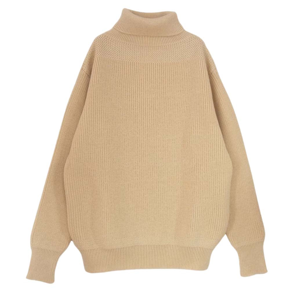 The REAL McCOY'S ザリアルマッコイズ MC22110 FISHERMAN'S TURTLE NECK SWEATER フィッシャーマンズ タートルネック セーター オフホワイト系 M【中古】