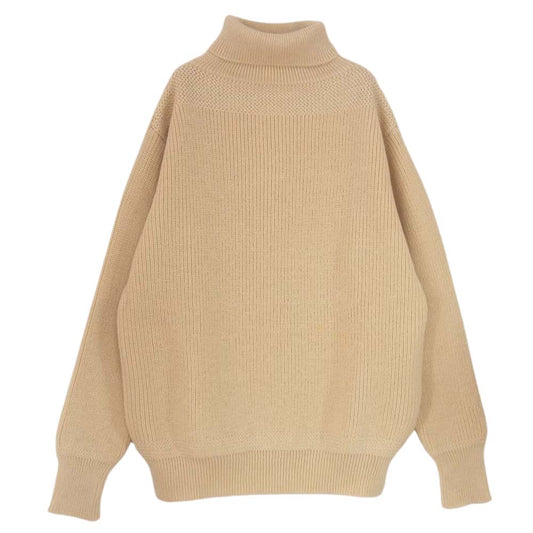 The REAL McCOY'S ザリアルマッコイズ MC22110 FISHERMAN'S TURTLE NECK SWEATER フィッシャーマンズ タートルネック セーター オフホワイト系 M【中古】