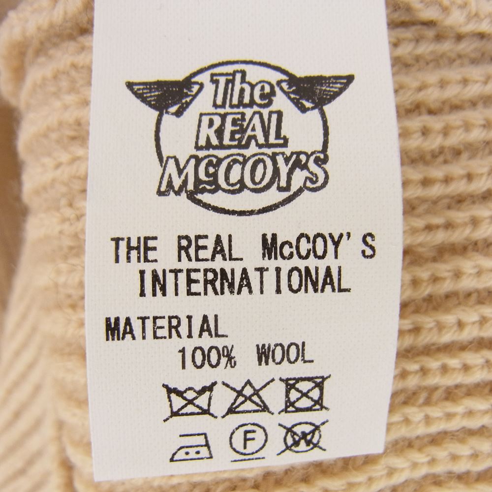 The REAL McCOY'S ザリアルマッコイズ MC22110 FISHERMAN'S TURTLE NECK SWEATER フィッシャーマンズ タートルネック セーター オフホワイト系 M【中古】