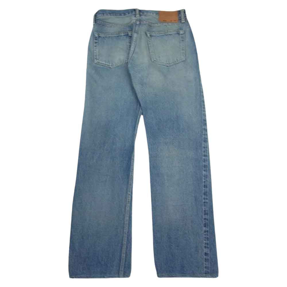 The REAL McCOY'S ザリアルマッコイズ MP21012 Lot001XX WASHED 加工 ボタンフライ ストレート デニム パンツ インディゴブルー系 30【中古】