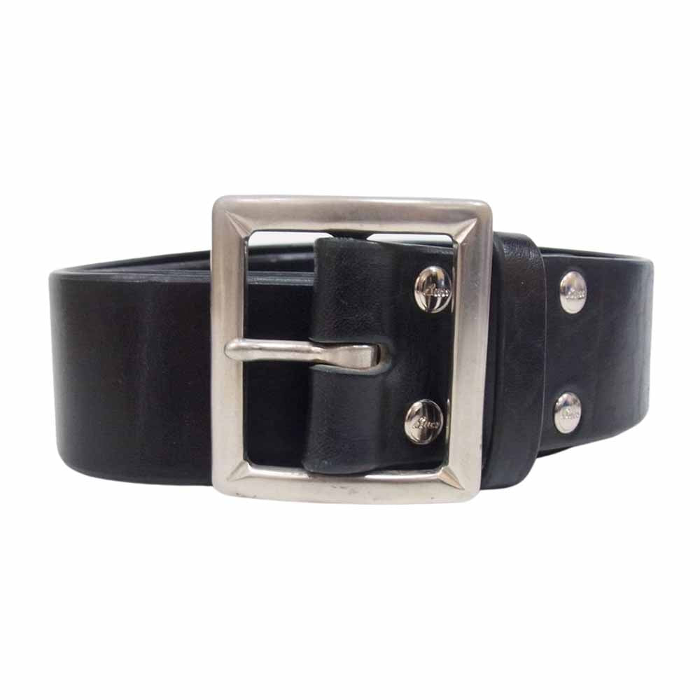 The REAL McCOY'S ザリアルマッコイズ BUCO HORSEHIDE BUTTOCK CURVE BELT ブコ ホースハイド バトック ベルト ブラック系 32【中古】