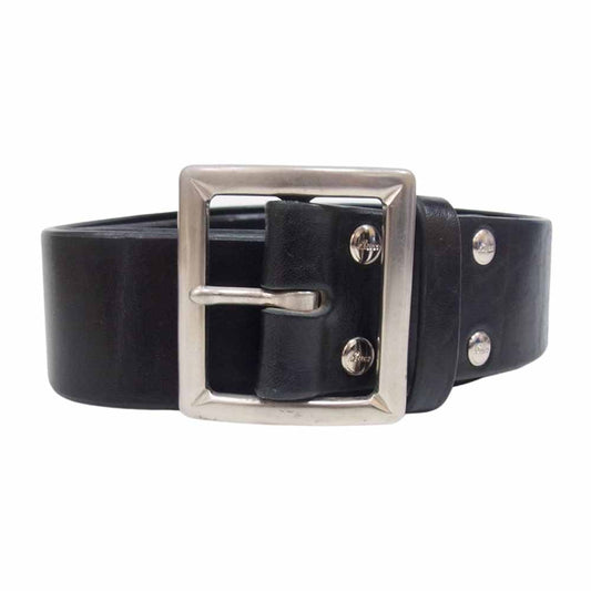 The REAL McCOY'S ザリアルマッコイズ BUCO HORSEHIDE BUTTOCK CURVE BELT ブコ ホースハイド バトック ベルト ブラック系 32【中古】