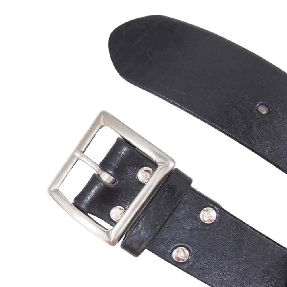 The REAL McCOY'S ザリアルマッコイズ BUCO HORSEHIDE BUTTOCK CURVE BELT ブコ ホースハイド バトック ベルト ブラック系 32【中古】