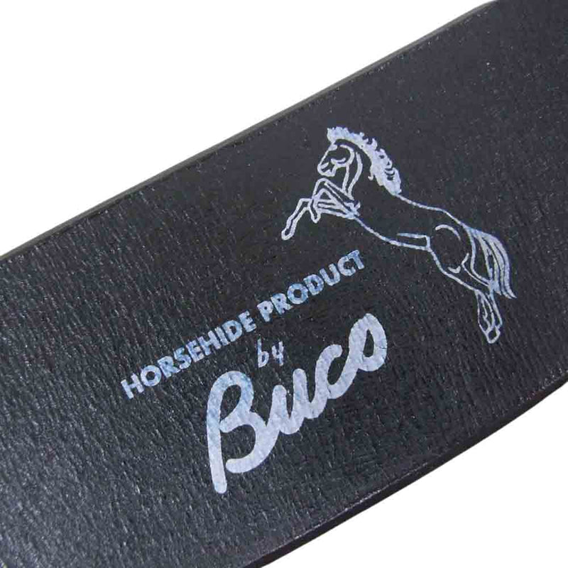 The REAL McCOY'S ザリアルマッコイズ BUCO HORSEHIDE BUTTOCK CURVE BELT ブコ ホースハイド バトック  ベルト ブラック系 32【中古】