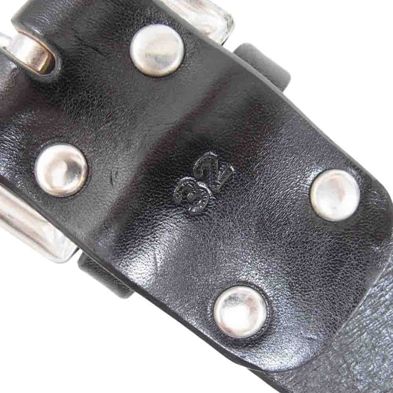 The REAL McCOY'S ザリアルマッコイズ BUCO HORSEHIDE BUTTOCK CURVE BELT ブコ ホースハイド バトック ベルト ブラック系 32【中古】