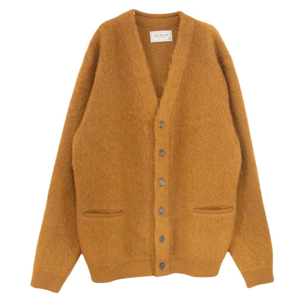 The REAL McCOY'S ザリアルマッコイズ MC19103 JOE McCOY ジョーマッコイ JM MOHAIR CARDIGAN モヘア  カーディガン ブラウン系 L【美品】【中古】