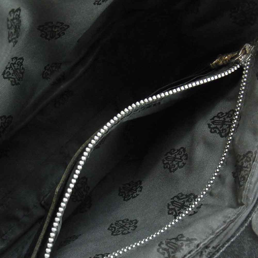 CHROME HEARTS クロムハーツ（原本有） JJ dean small JJ ディーン スモール レザーライダース ハンドバッグ ブラック系【中古】