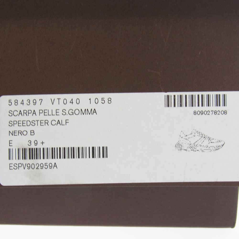 BOTTEGAVENETA ボッテガヴェネタ 584397 VT040 スピードスター ラバーソール スニーカー ブラック系 39.5【極上美品】【中古】