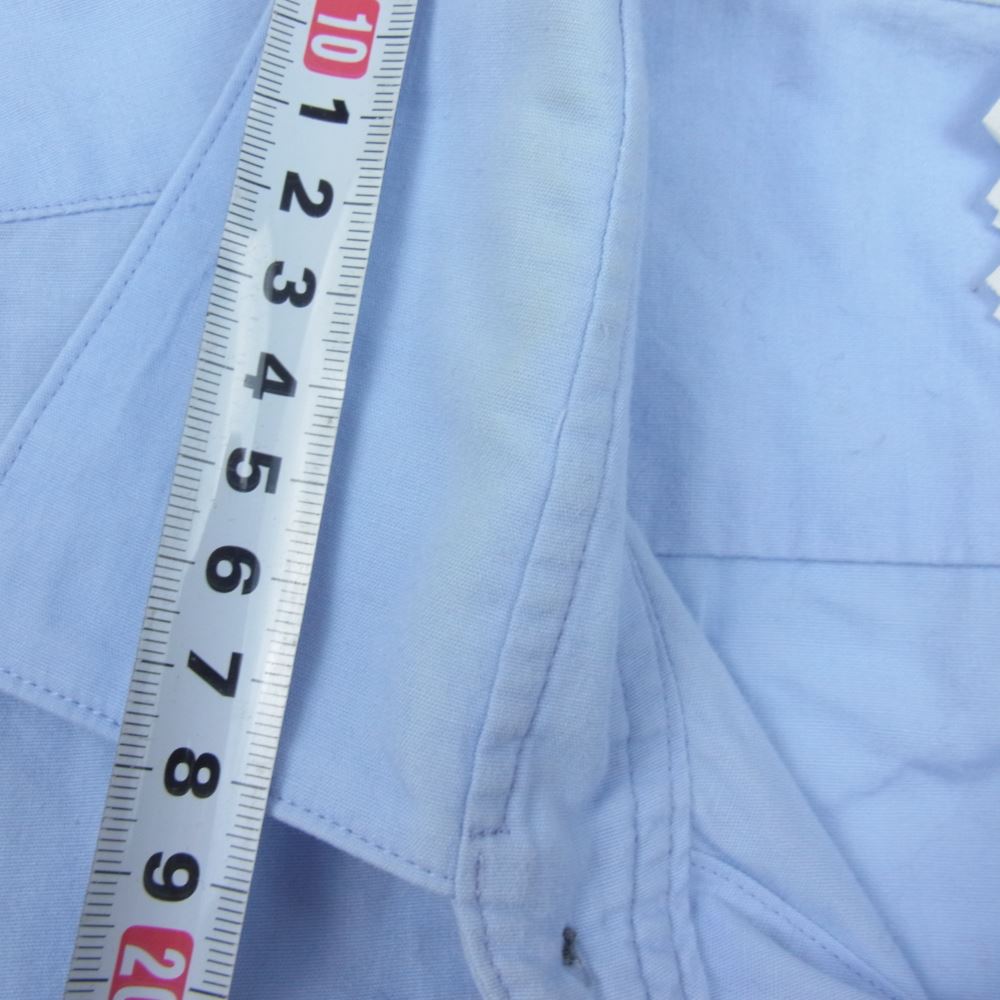 ソウシ オオツキ 19SS S19SSSH01 Kimono Breasted Shirts キモノ ブレステッド シャツ ブルー系 46【中古】