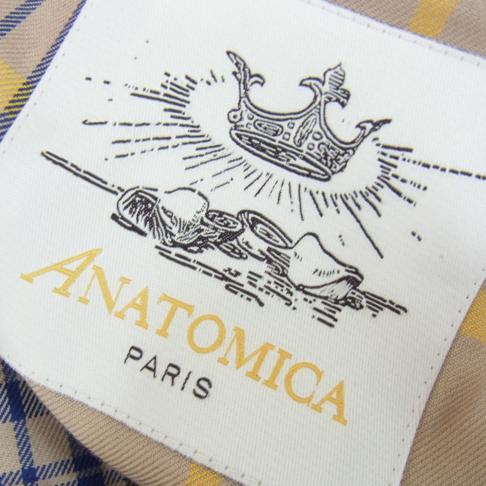 ANATOMICA アナトミカ SINGLE RAGLAN I シングル ラグラン コート ベージュ系 46【極上美品】【中古】