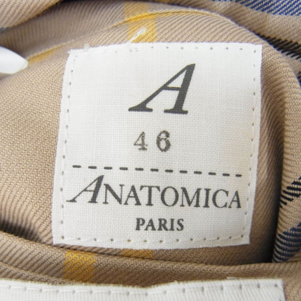 ANATOMICA アナトミカ SINGLE RAGLAN I シングル ラグラン コート ベージュ系 46【極上美品】【中古】