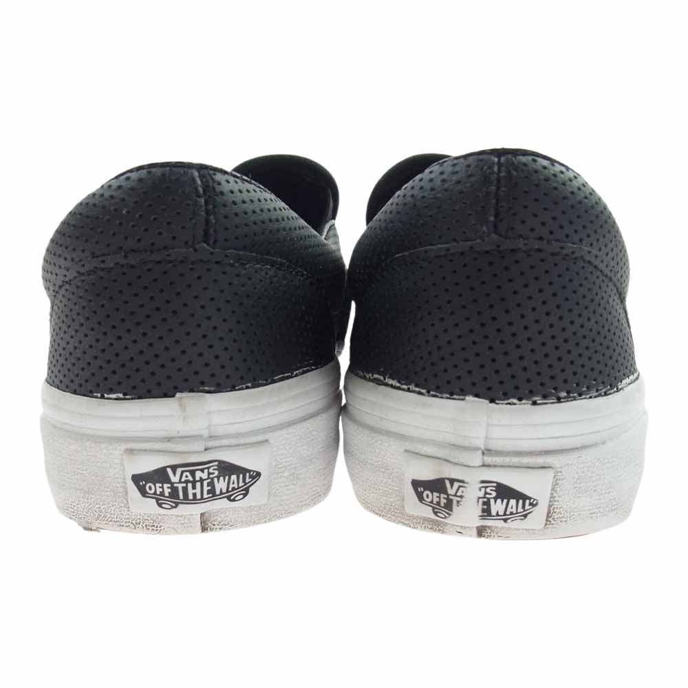VANS バンズ VN-0XG8DJ6 CLASSIC SLIP-ON Perf Leather クラシック スリッポン スニーカー ブラック系 24.5cm【中古】