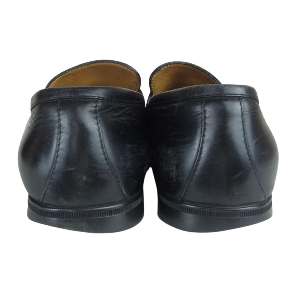 GUCCI グッチ ホース ビット ローファー ブラック系 40【中古】