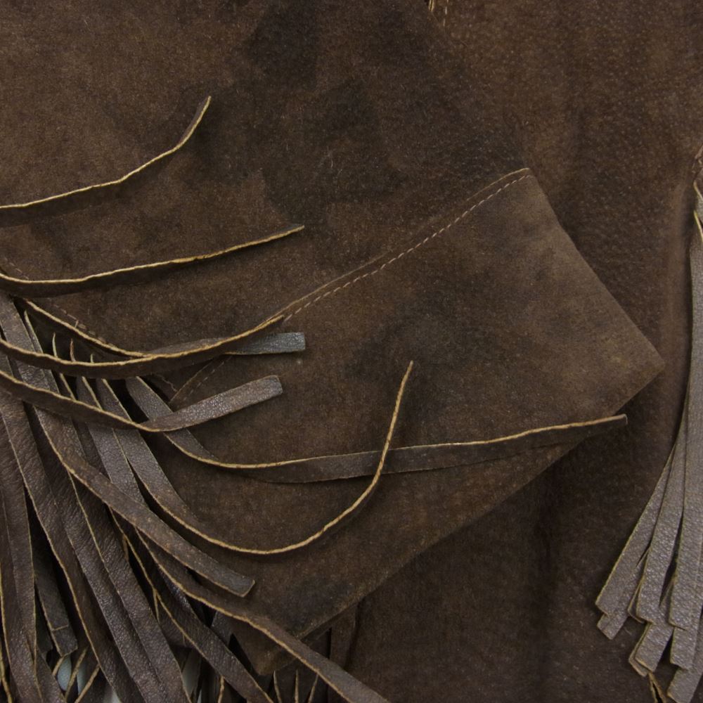 オークブルックスポーツウェアー アメリカ製 フリンジ ヌバック ジャケット ブラウン系 40【中古】