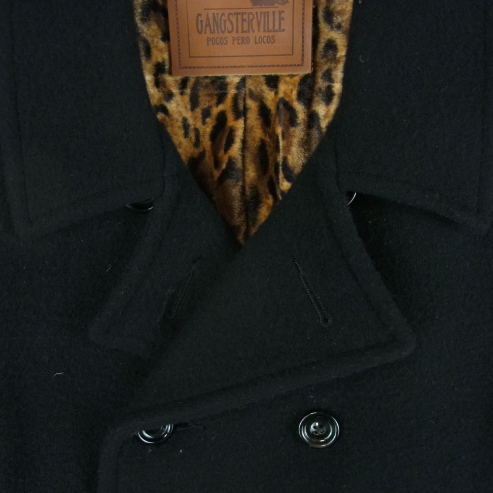 GANGSTERVILLE ギャングスタービル GSV-14-AW-08 G.V. PEA COAT スタッズ ウール ピーコート ブラック系 M【中古】