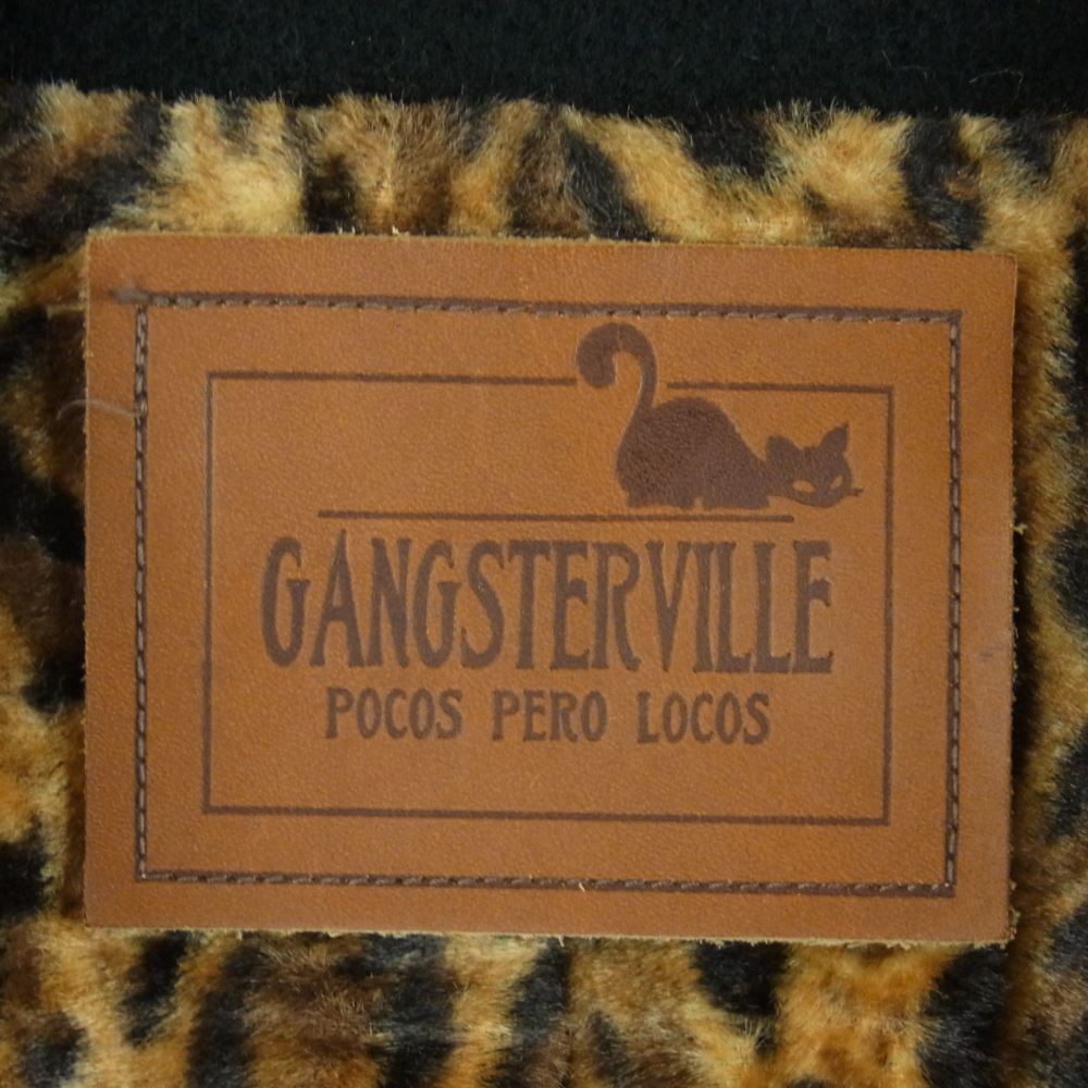 GANGSTERVILLE ギャングスタービル GSV-14-AW-08 G.V. PEA COAT スタッズ ウール ピーコート ブラック系 M【中古】