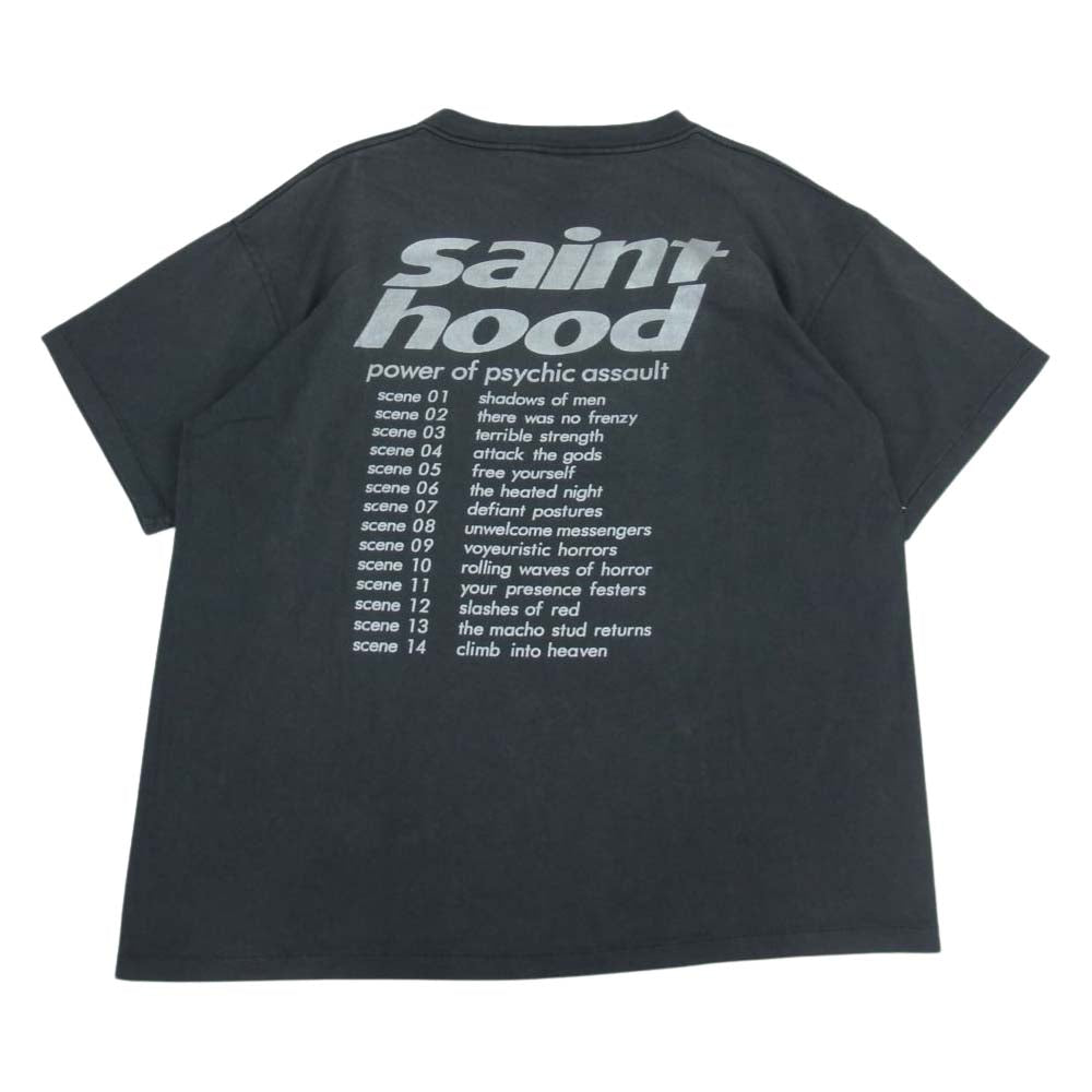 SAINT MICHAEL セントマイケル 23SS SM-S23-0000-114 × NEIGHBORHOOD ネイバーフッド NH SS TEE BIKE BLACK プリント 半袖 Tシャツ ブラック系 XXL【美品】【中古】