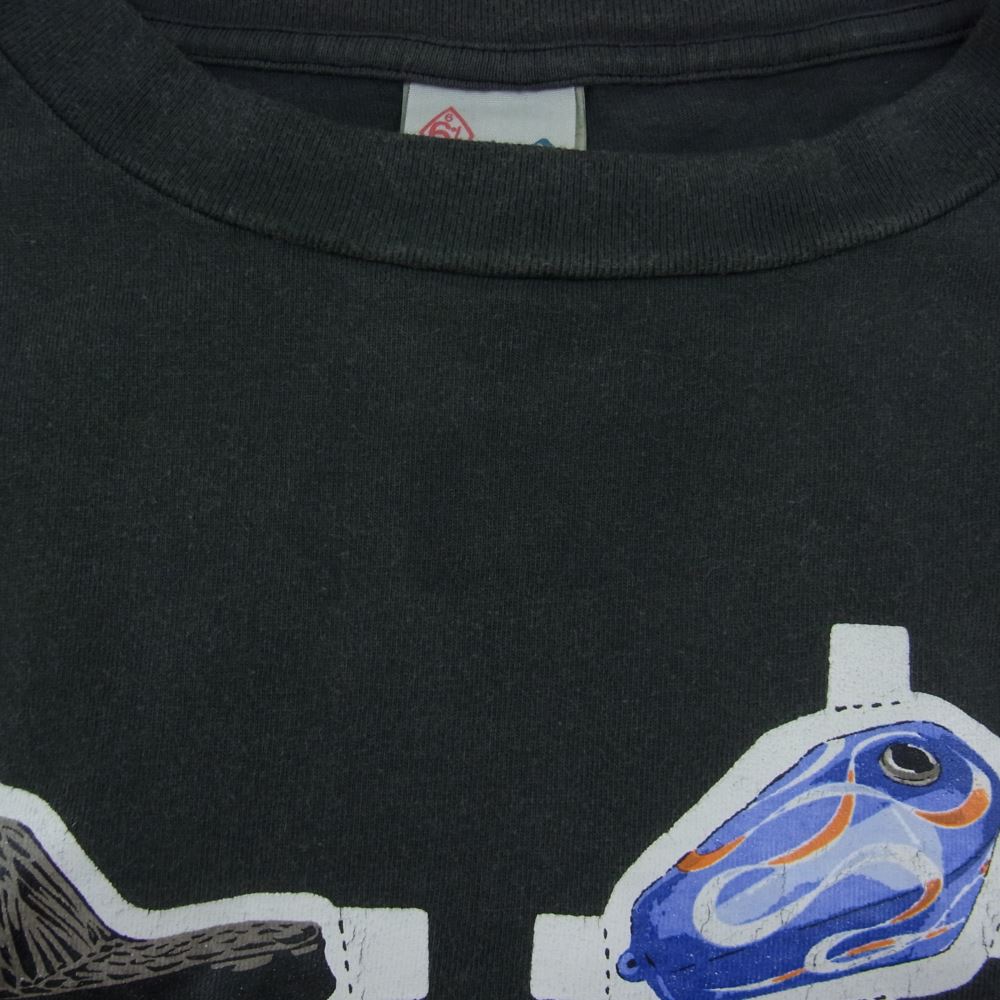 SAINT MICHAEL セントマイケル 23SS SM-S23-0000-114 × NEIGHBORHOOD ネイバーフッド NH SS TEE BIKE BLACK プリント 半袖 Tシャツ ブラック系 XXL【美品】【中古】