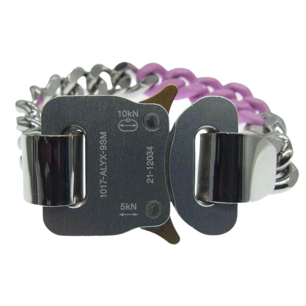 アリクス AAUJW0079OT01 ローラー コースターバックル チェーン ブレスレット シルバー系 ピンク系【中古】