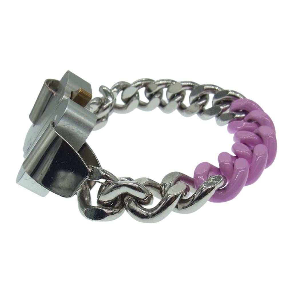 アリクス AAUJW0079OT01 ローラー コースターバックル チェーン ブレスレット シルバー系 ピンク系【中古】