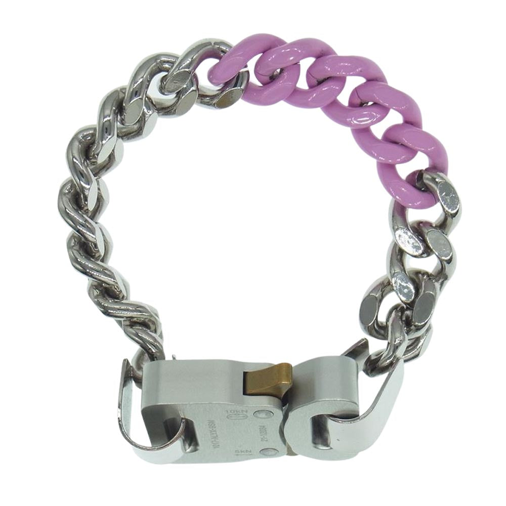 アリクス AAUJW0079OT01 ローラー コースターバックル チェーン ブレスレット シルバー系 ピンク系【中古】