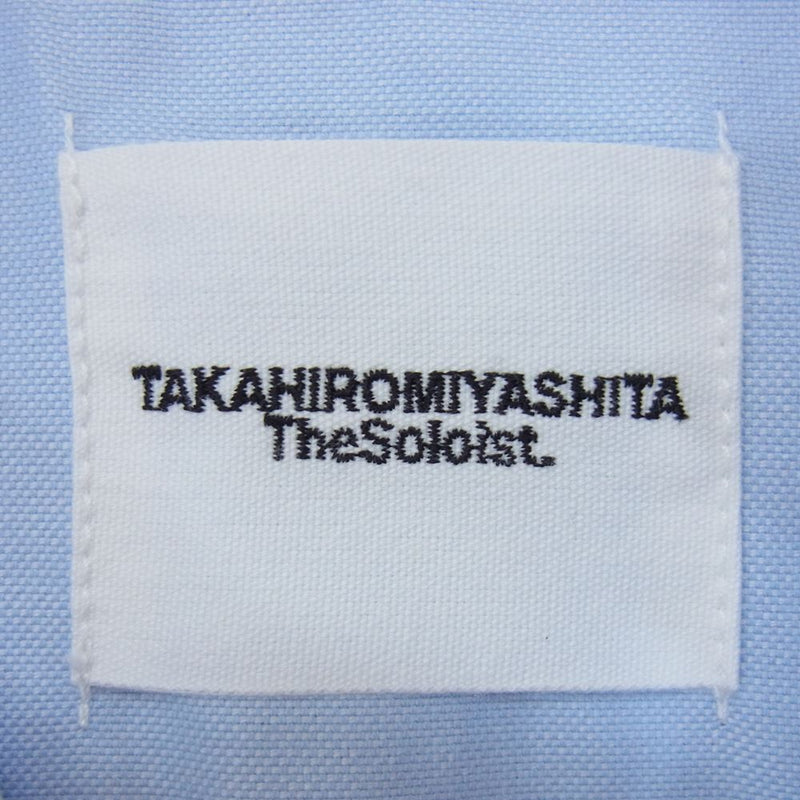 タカヒロミヤシタザソロイスト 21AW ss.0011a ジップ装飾 長袖 BD シャツ ブルー系 48【中古】