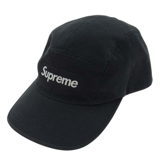 Supreme シュプリーム 21AW Washed Chino Twill Camp Cap ブラック系【中古】