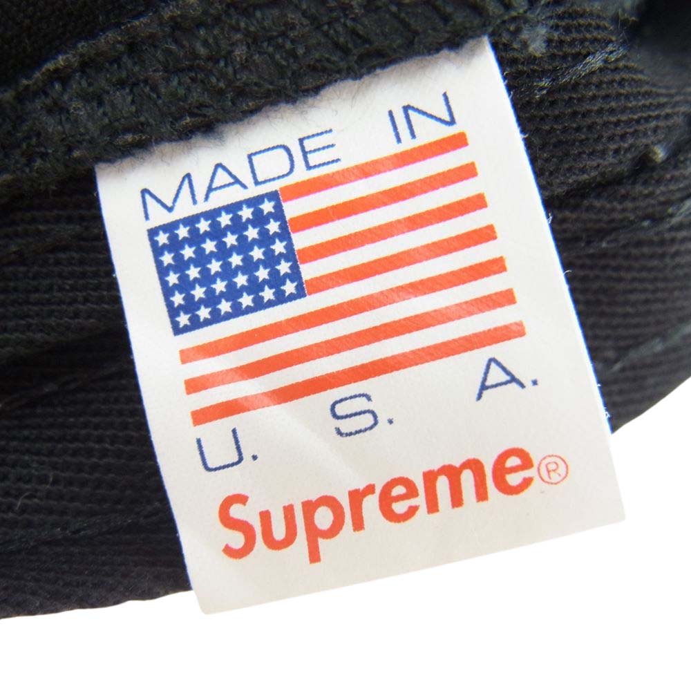 Supreme シュプリーム 21AW Washed Chino Twill Camp Cap ブラック系【中古】