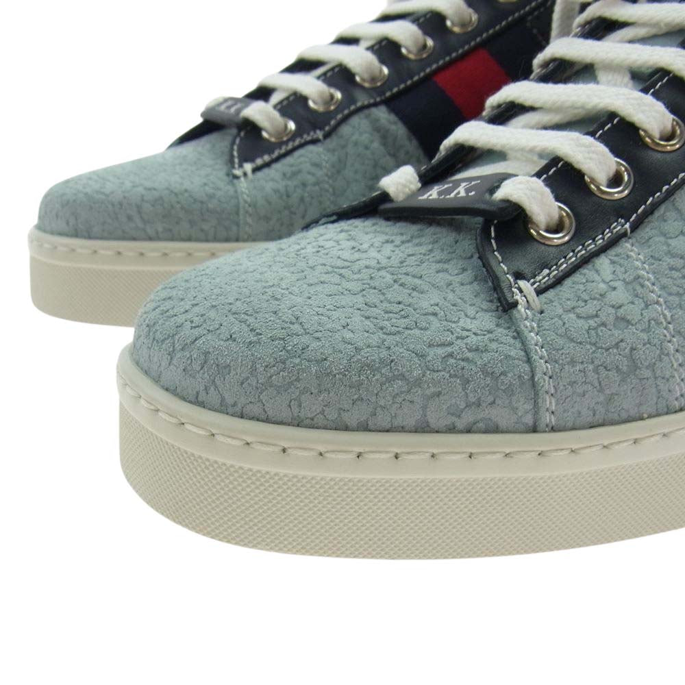 GUCCI グッチ 254907 ジョジョの奇妙な冒険コラボ ウェブストライプ 日本限定 ローカット スニーカー マルチカラー系 6 1/2 G【新古品】【未使用】【中古】