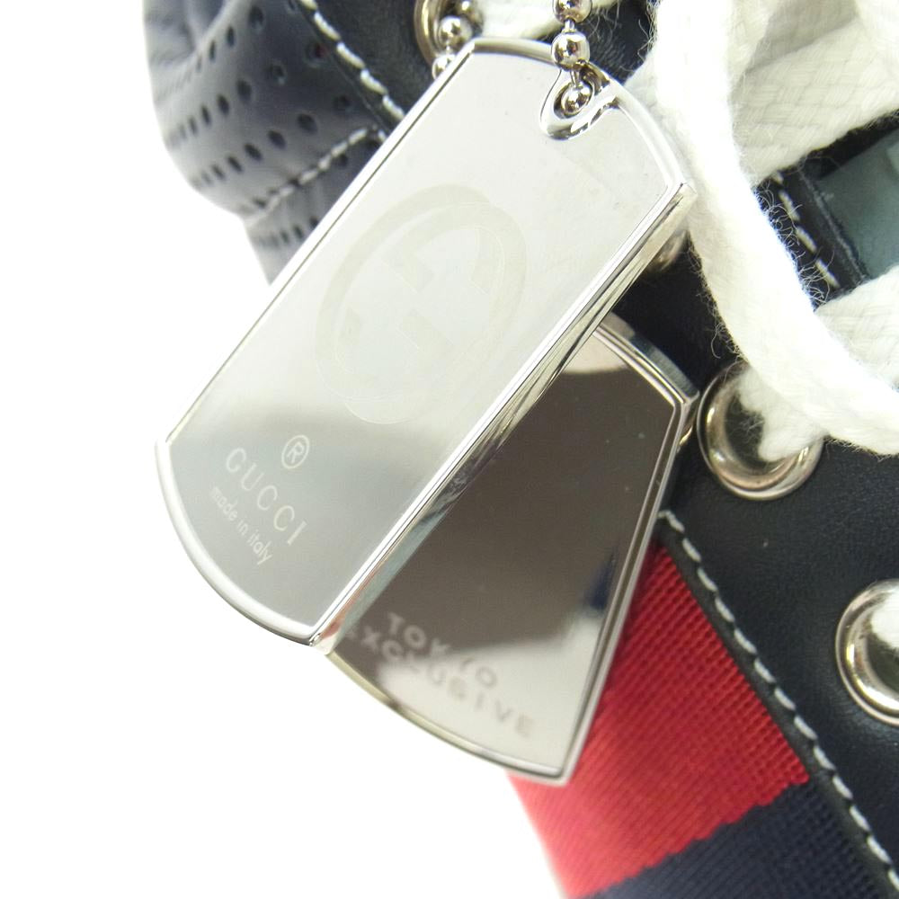 GUCCI グッチ 254907 ジョジョの奇妙な冒険コラボ ウェブストライプ 日本限定 ローカット スニーカー マルチカラー系 6 1/2 G【新古品】【未使用】【中古】