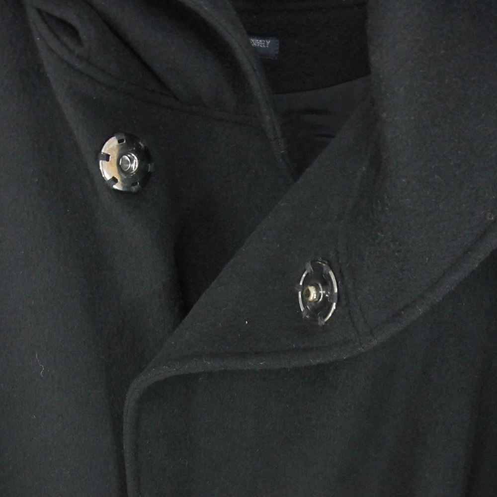 レギュレーション ヨウジヤマモト メン 17AW HK-C02-142 カシミヤ混 ビーバーメルトン フーデッドコート ブラック系 １【美品】【中古】