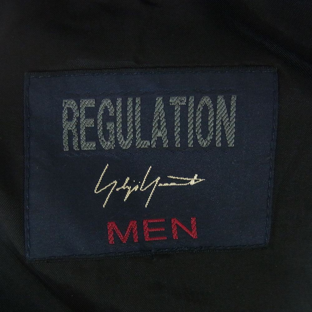 レギュレーション ヨウジヤマモト メン 17AW HK-C02-142 カシミヤ混 ビーバーメルトン フーデッドコート ブラック系 １【美品】【中古】