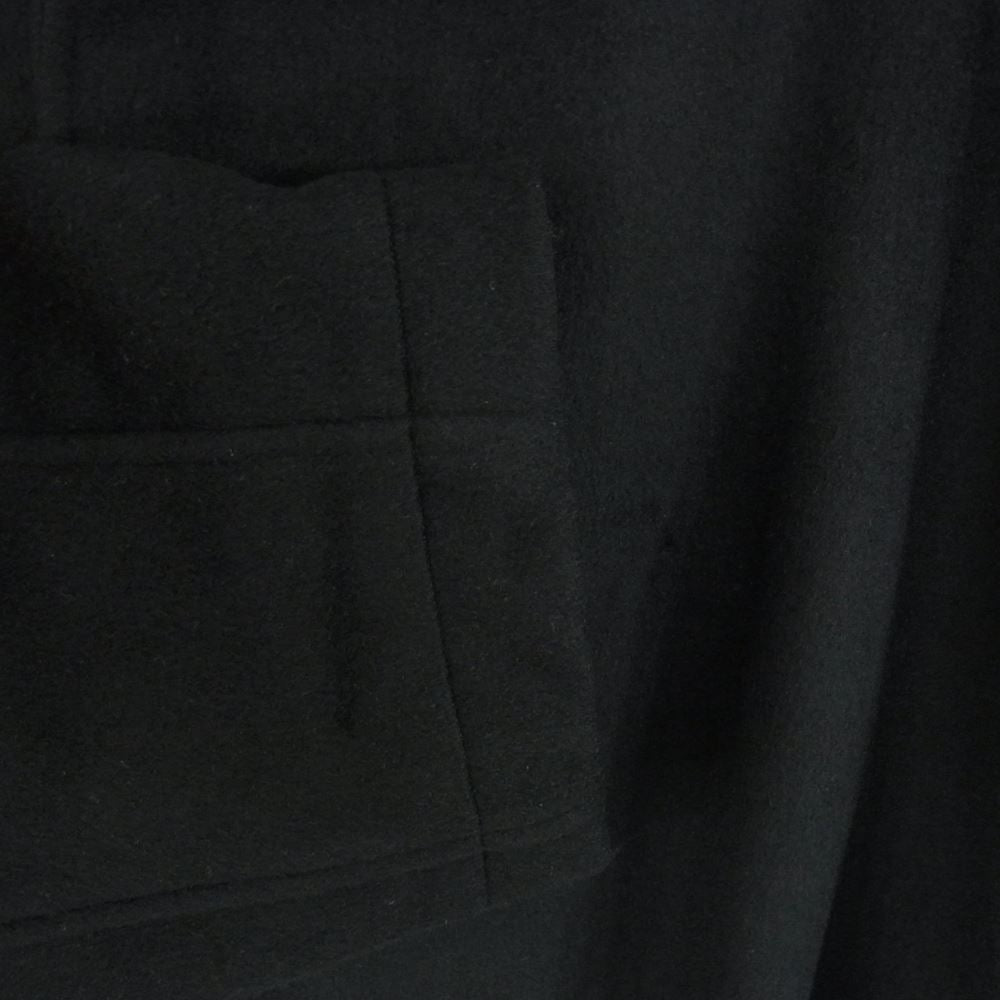 レギュレーション ヨウジヤマモト メン 17AW HK-C02-142 カシミヤ混 ビーバーメルトン フーデッドコート ブラック系 １【美品】【中古】