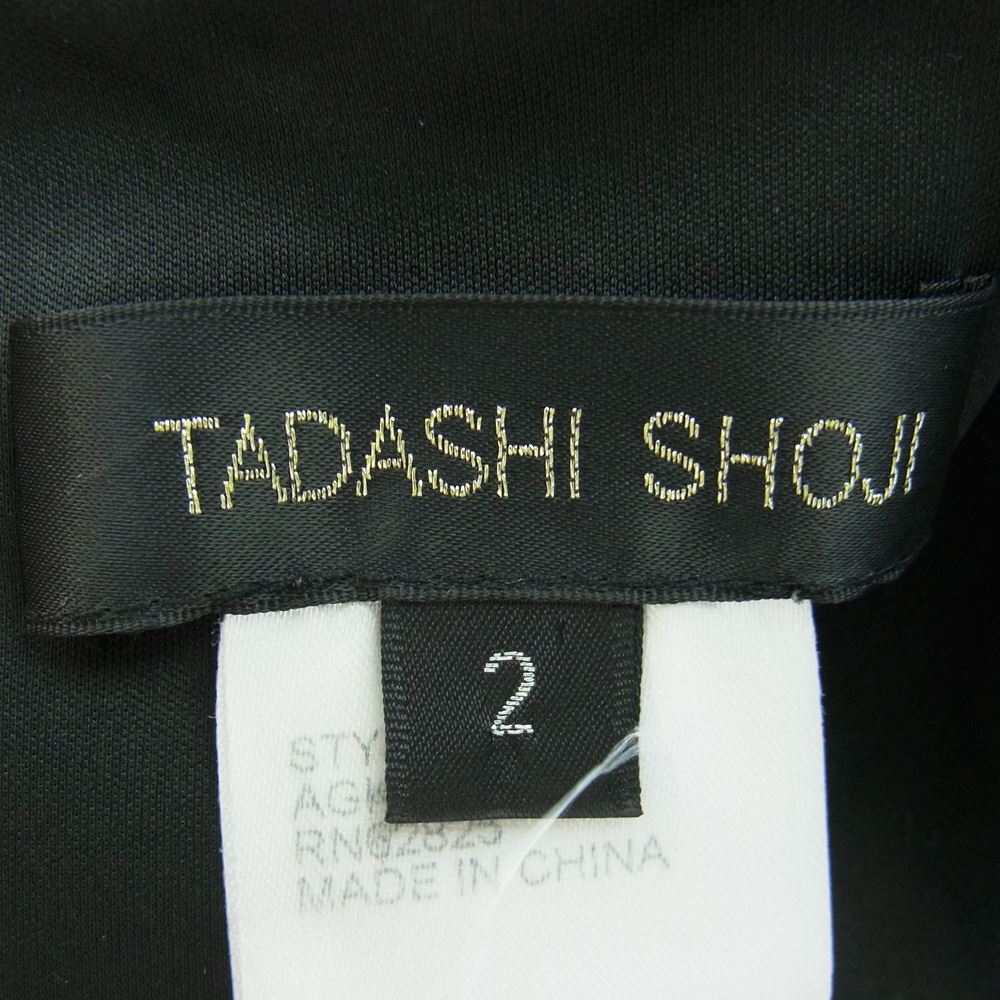 タダシショージ ネイビー レース ミモレ ドレス ブラック系 ネイビー系 2（9号）【中古】