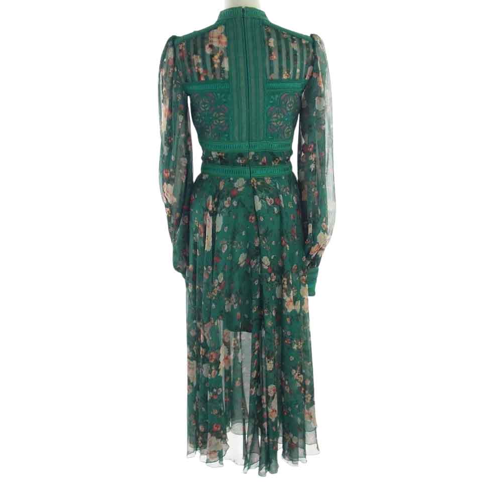 タダシショージ AZA17541LJ 2017年プレフォールコレクション Duverny Gown ドレス ワンピース グリーン系 2（9号）【中古】