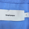 GRAPHPAPER グラフペーパー 23SS GM231-50080B Broad L/S Oversized Regular Collar Shirt ブロード オーバーサイズ レギュラー カラー 長袖 シャツ ブルー系 F【中古】