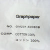 GRAPHPAPER グラフペーパー 23SS GM231-50080B Broad L/S Oversized Regular Collar Shirt ブロード オーバーサイズ レギュラー カラー 長袖 シャツ ブルー系 F【中古】