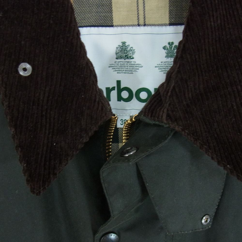 Barbour バブアー 21AW 2102066 国内正規品 TRANSPORT WAX JACKET 3ワラント トランスポート ワックス ジャケット ブルゾン カーキ系 36【中古】