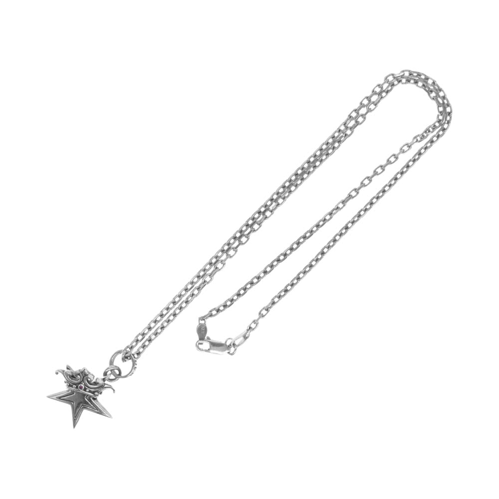 ROYAL ORDER ロイヤルオーダー SR245 STAR CROWN スター クラウン ペンダント ネックレス シルバー系【中古】