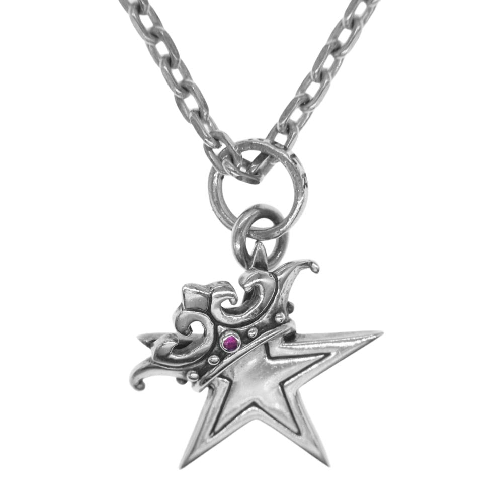 ROYAL ORDER ロイヤルオーダー SR245 STAR CROWN スター クラウン ペンダント ネックレス シルバー系【中古】