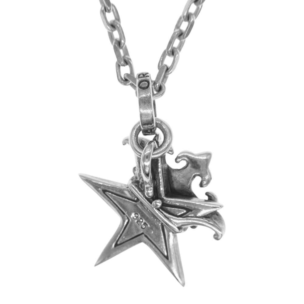 ROYAL ORDER ロイヤルオーダー SR245 STAR CROWN スター クラウン ペンダント ネックレス シルバー系【中古】