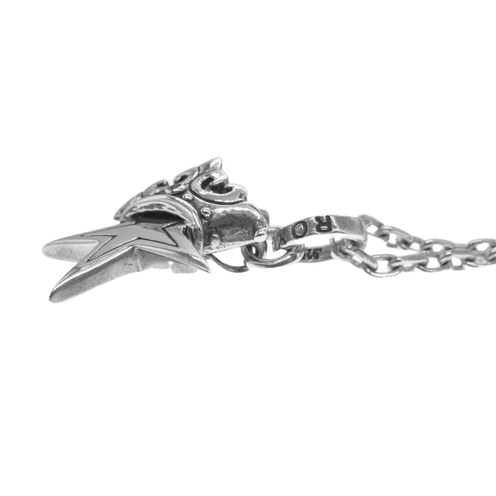 ROYAL ORDER ロイヤルオーダー SR245 STAR CROWN スター クラウン ペンダント ネックレス シルバー系【中古】